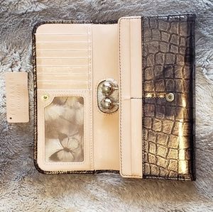 Ted Baker Bags - Ted Baker Gray Crocodile Embossed Wallet Matinee Ted Baker Bags - Ted Baker Gray Crocodile Embossed Wallet Matinee